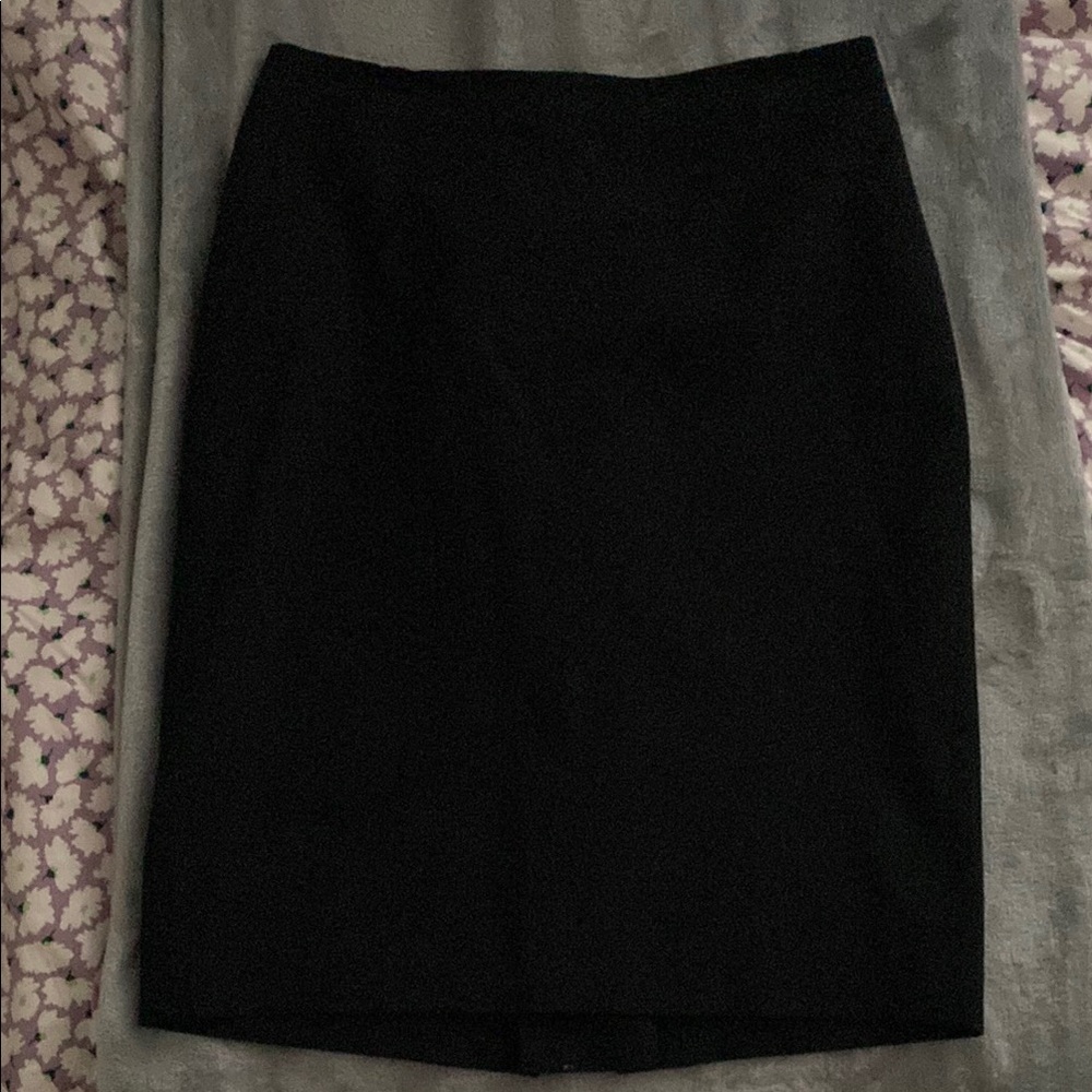 Ann Taylor Black Pencil Skirt Knee-Length Work